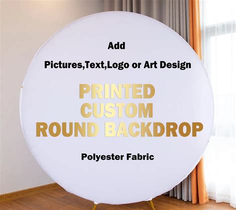 custom round backdrop cover